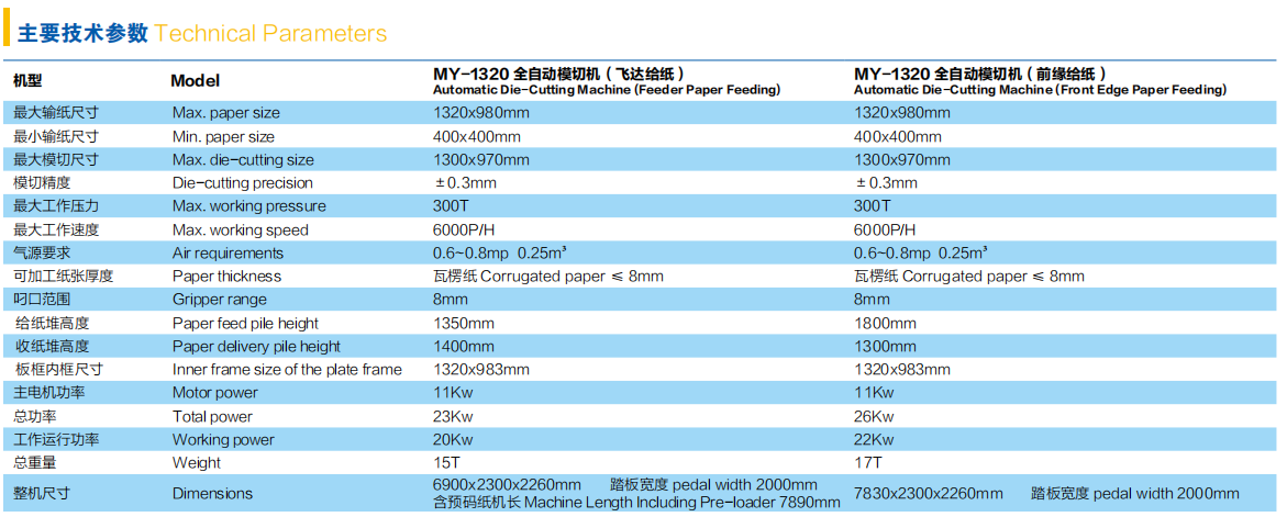 MY | 1320 全自动模切机