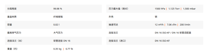 真空测量设备