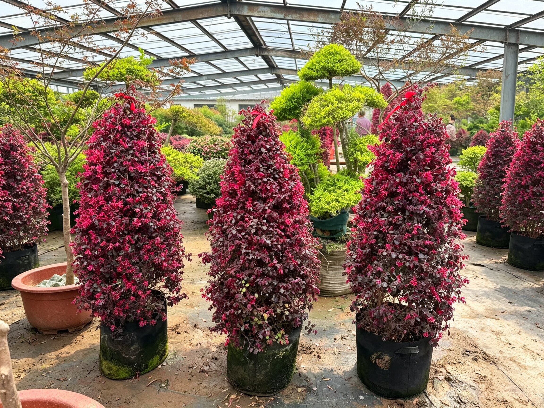 红花檵木圆锥