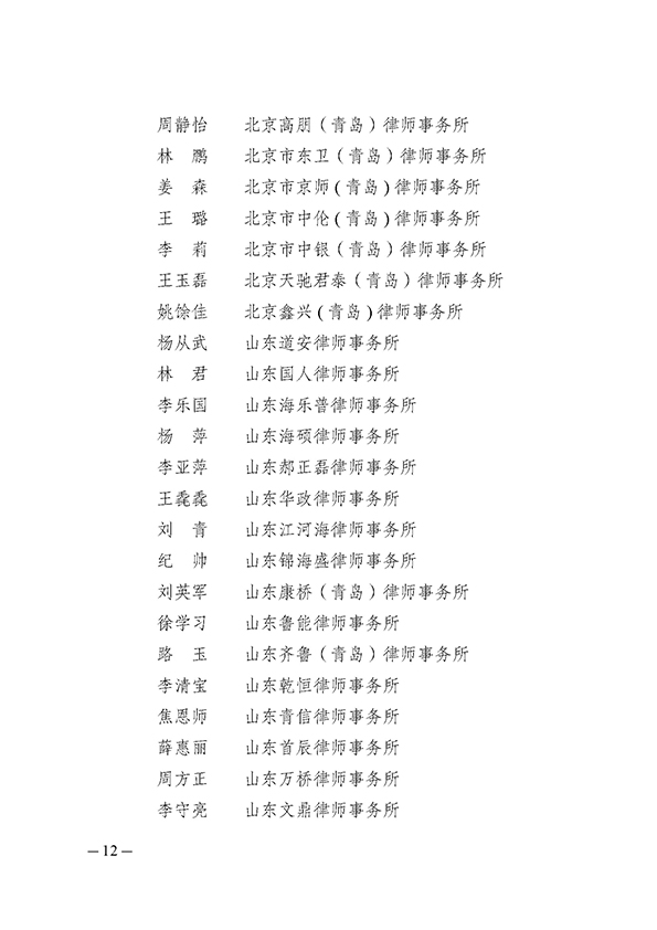 谢保江主任被评为山东省优 秀公益律师