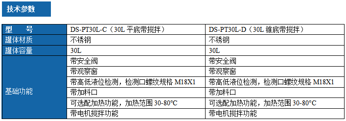 不锈钢压力罐 DS-PT30L