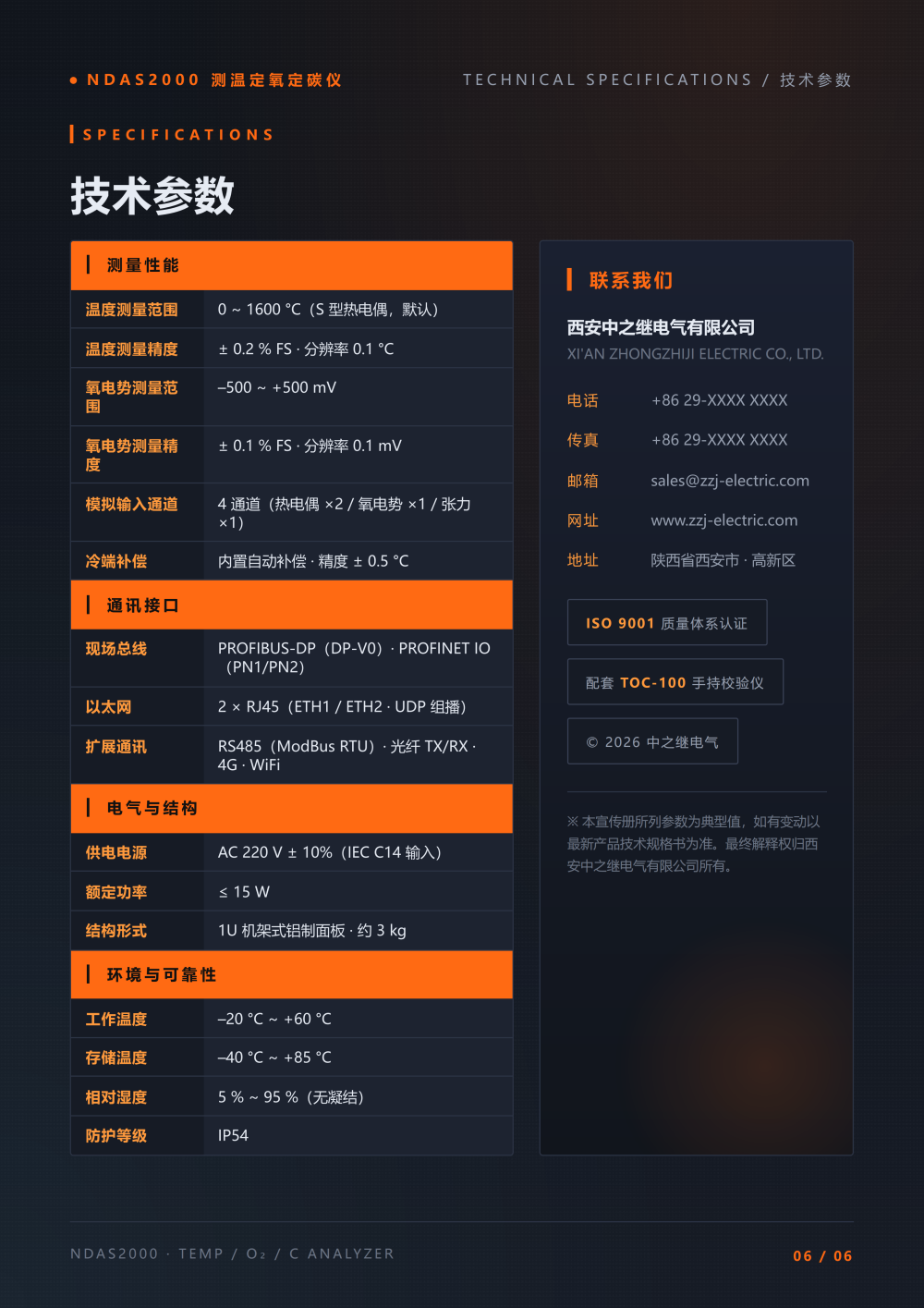 NDAS2000 测温定氧定碳仪