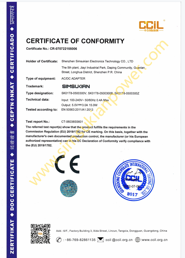 CE Certificate