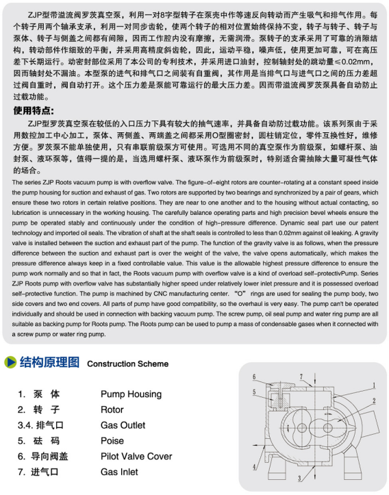 P 系列罗茨真空泵