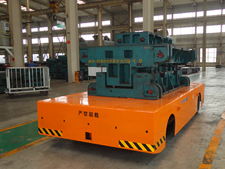 无轨电动平车|无轨转向电动平板车-河南电动平车制造