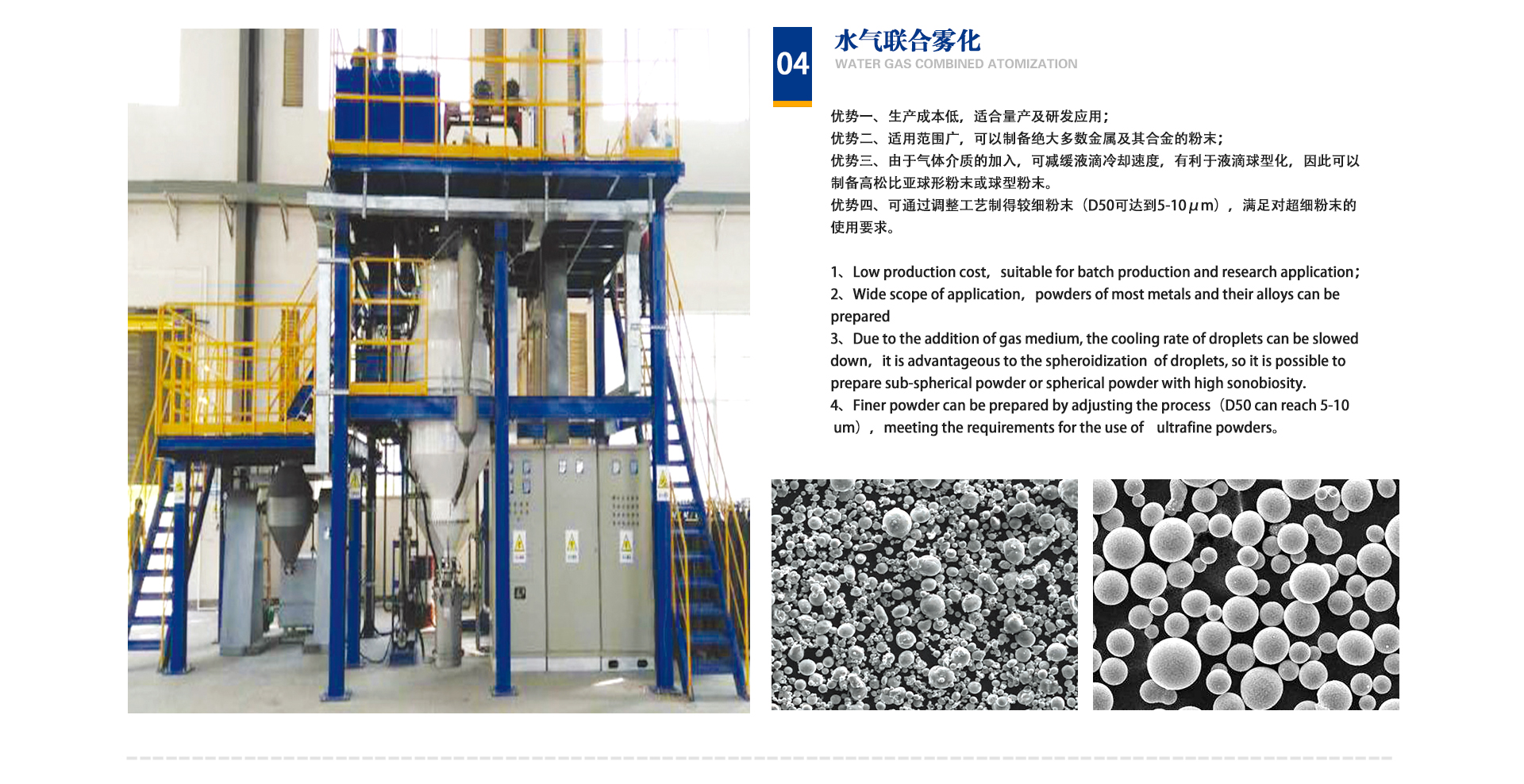 水霧化制粉設備|氣霧化制粉設備|水氣聯合霧化|工控自動化成套設備