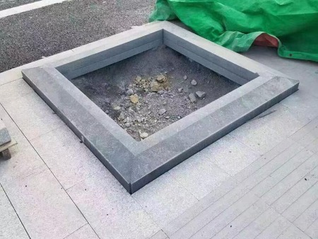 新老矿芝麻黑石材g654花围树围树池石