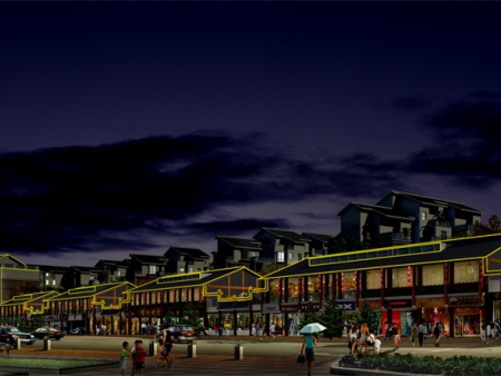 一号楼夜景效果图