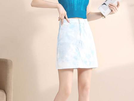 字母印花扎染A字裙2