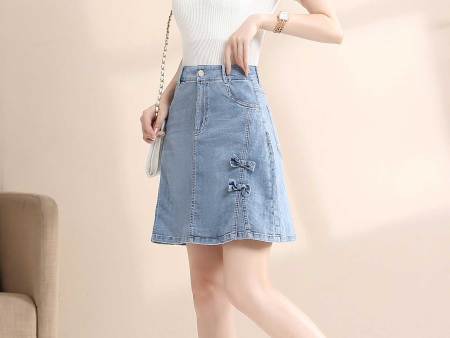 蝴蝶结小A字短裙2