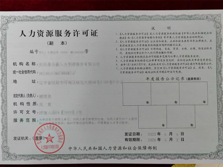 人力资源服务许可证