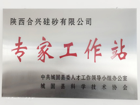 ​陕西合兴硅砂被授予专家工作站荣誉称号