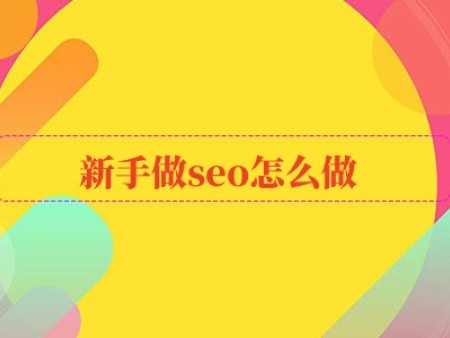 新手做seo怎么做?