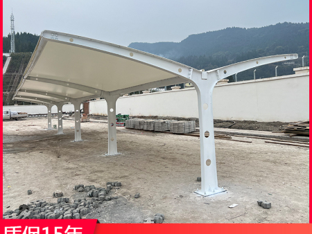 重庆垫江公安局膜结构停车棚