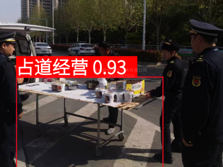 违规占道摆摊识别