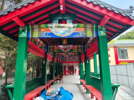 新津学校仿古长廊