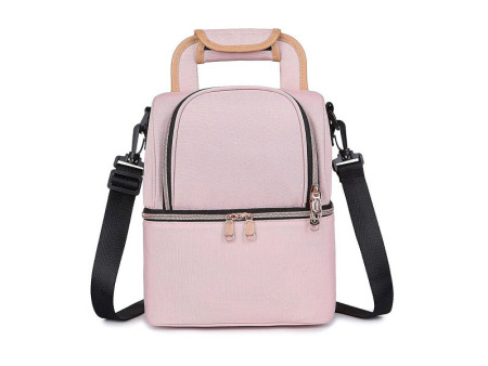 Portable double-layer multifunctional double-shoulder cooler bag XYR-CB202508007 