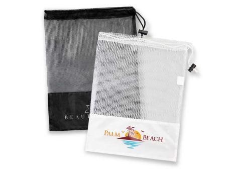 Black/White Drawstring Mesh BagXYW-PB202508006