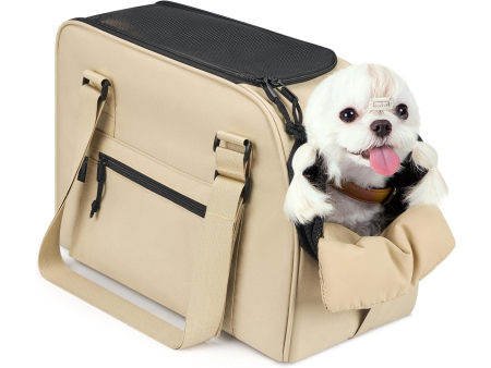 Upgraded Dog Purse Carrier for Small Dogs, Versatile Pet Bag with a Big Pocket, Breathable Mesh & Comfortable Strap, Pet Purse Carrier for Daily Outings, Travel, and Vet Visits (up to 9lbs) XYL-PB202508060