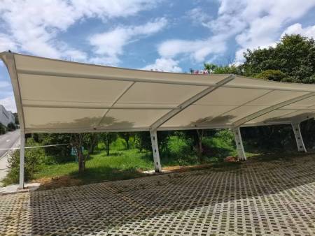 贵州毕节七字形膜结构停车棚