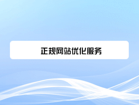 正规网站优化服务