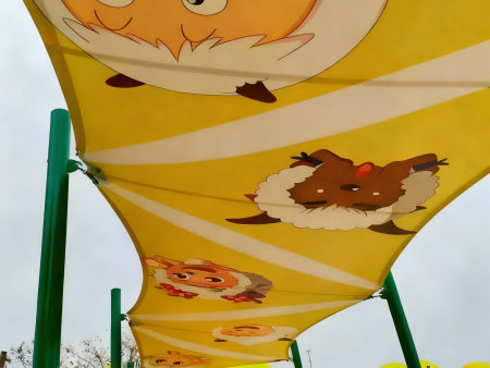 过道景观棚张拉膜