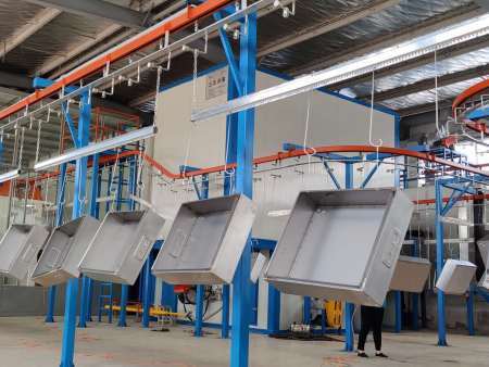 电控柜等前处理+喷粉流水线