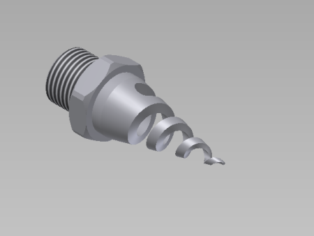 Spiral nozzle