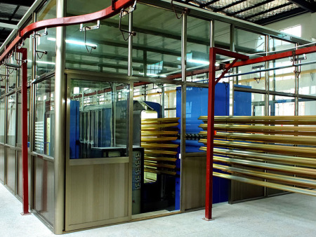 Aluminum alloy paint booth