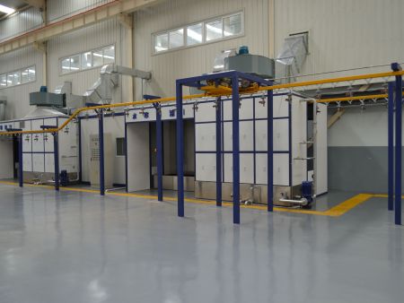 Water curtain spray painting room