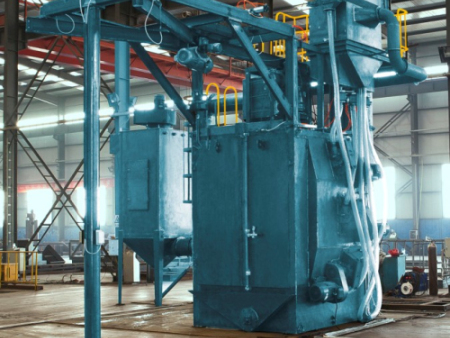 Medium sized squirrel cage shot blasting machine