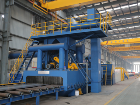 Large horizontal shot blasting machine