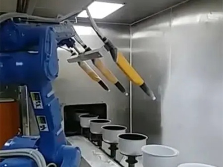 How can the painting production line improve efficiency?