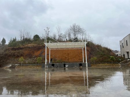 再聚膜结构：贵州贵阳学校膜结构看台雨棚圆满竣工 科技赋能校园空间升级