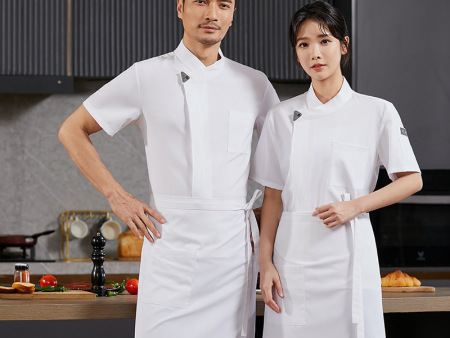 弹力速干厨师服