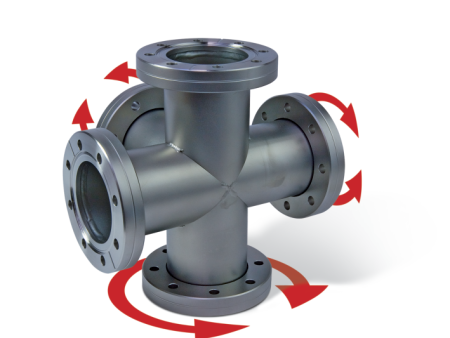 CF 系列高真空可旋转六通法兰腔体