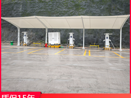 重庆涪陵充电桩停车棚膜结构