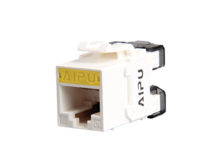 六类180度非屏蔽模块(白色)AP-603X-180WH