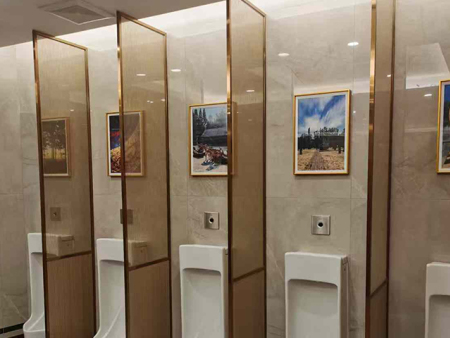 卫生门夹丝玻璃隔断