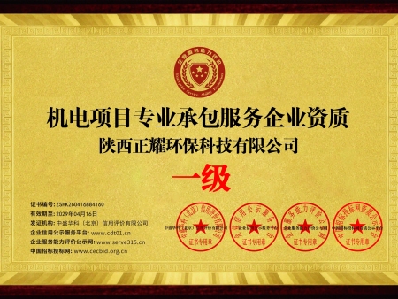 机电项目专业承包服务企业资质