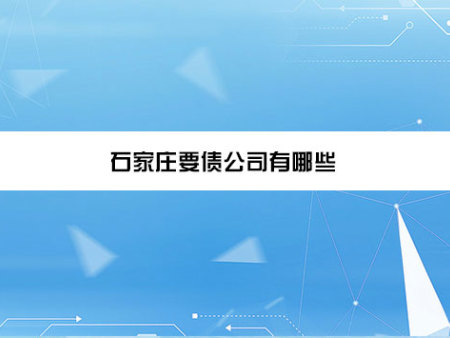 石家庄要债公司有哪些？
