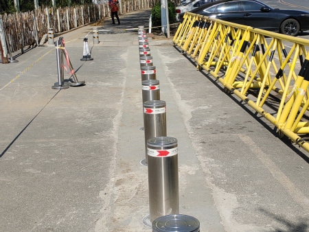 匠心履约护校园｜得行智能完成浑南九中、九小升降柱安装工程