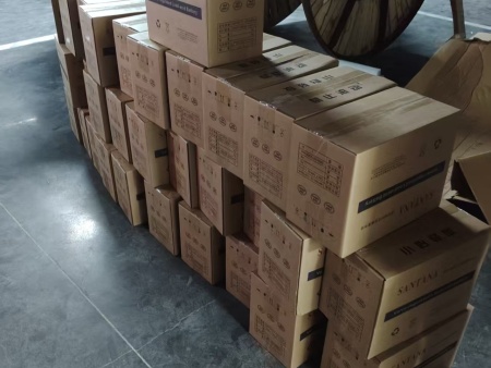 西安高新区某小区物业SANTANA品牌UPS蓄电池安装 (2)