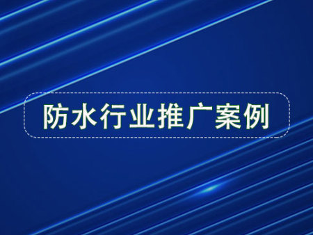 防水行业推广案例：看咨询多不多？