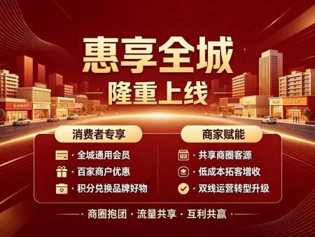 惠享全城隆重上线！打造本地商圈共赢新生态