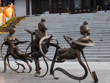 绵阳广场铸铜雕塑
