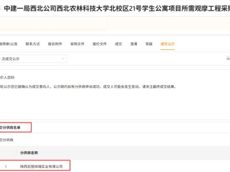 喜报｜陕西宏图祥瑞实业中标西北农林科技大学北校区 21 号学生公寓观摩工程项目