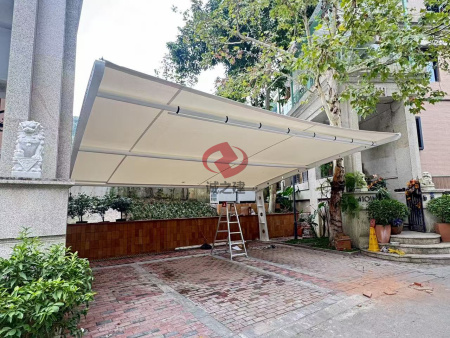 重庆膜结构停车棚完工
