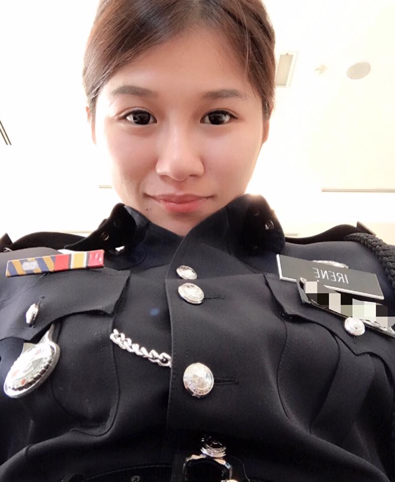 这样的警察给我来一打马来华人警花长相甜美