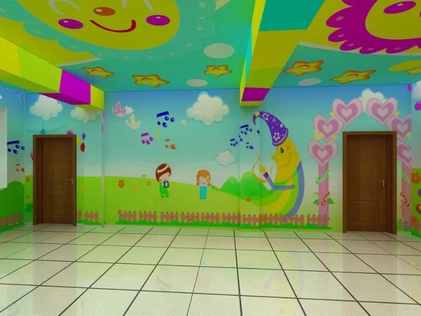 达州市市幼儿园手绘墙体彩绘喷绘15208157881